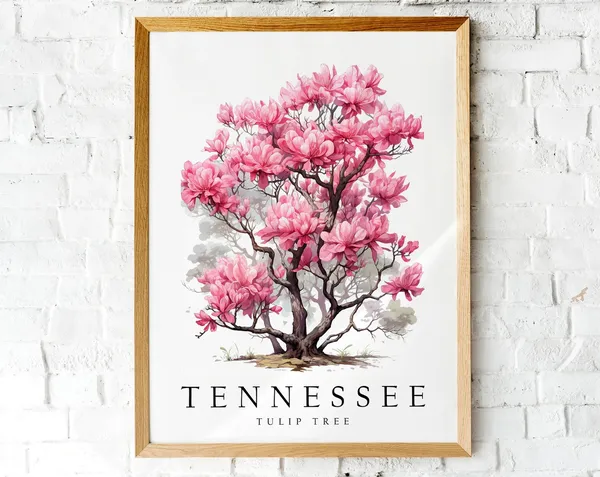 Tulip Tree, The State Of Tennessee Travel Poster