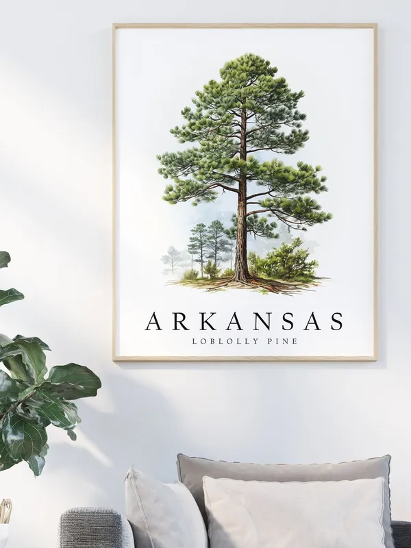 Loblolly Pine, Arkansas State Tree Art Print