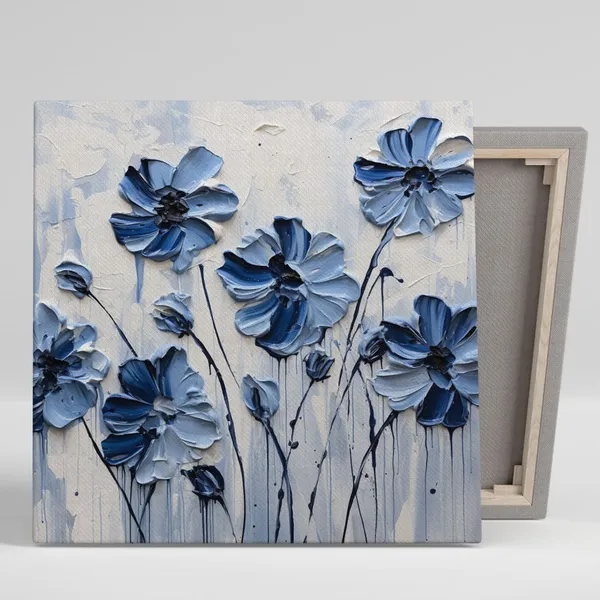 Blue Flower Elegant Decor Wall Art Print