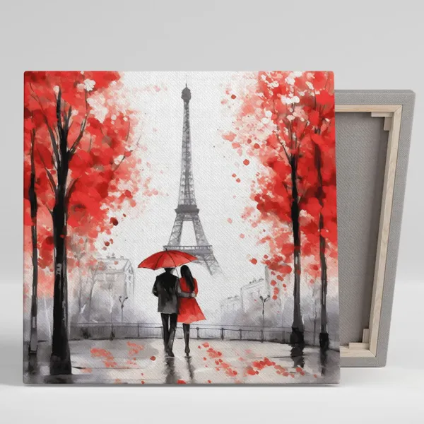 Love in Paris Minimalist Travel Poster Art Print