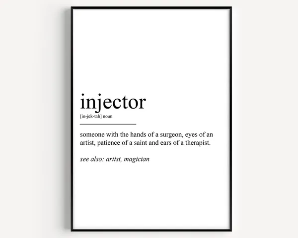 Injector Definition Typography Art Print