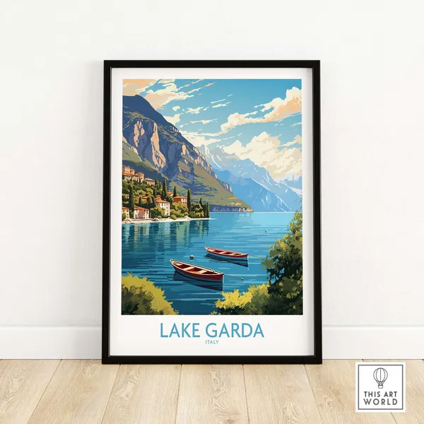 Lake Garda Italy Travel Poster Art Print