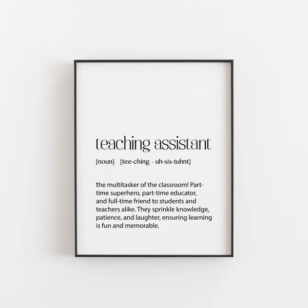 Teaching Assistant Appreciation Definition Print