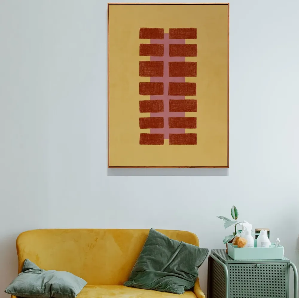 Abstract Geometric Poster Print, Contemporary Colorblock - Image 2