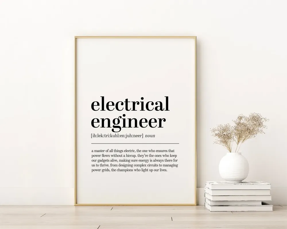 Electrical Engineer Gift Wall Art Print