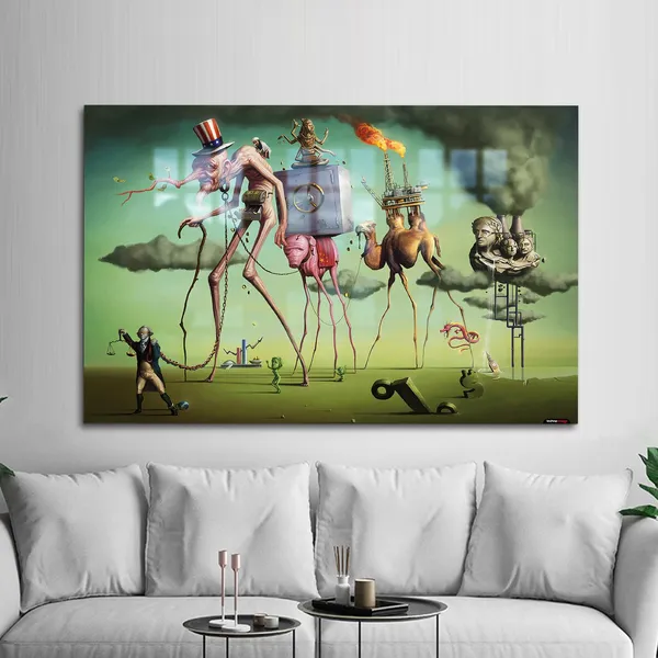 Salvador Dali World Economy Art Print, Modern