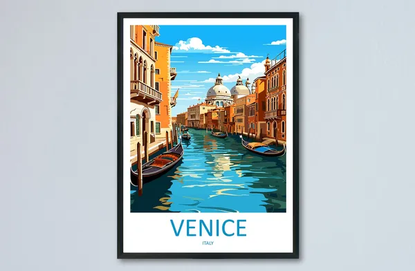 Venice Travel Print, St Marks Square Wall Art