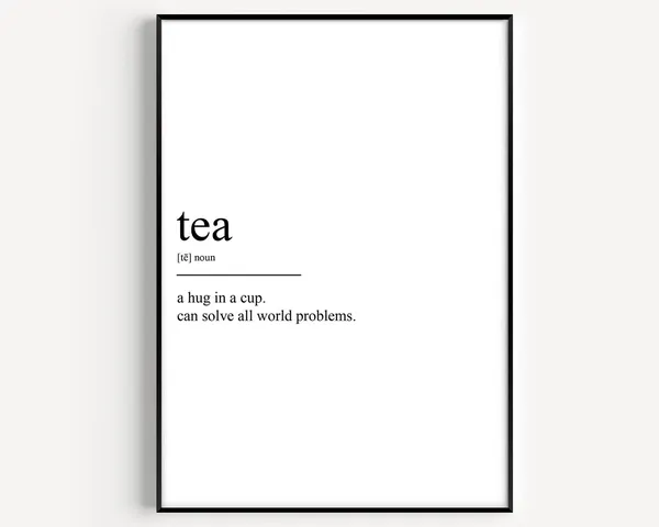 Tea Definition Poster Print