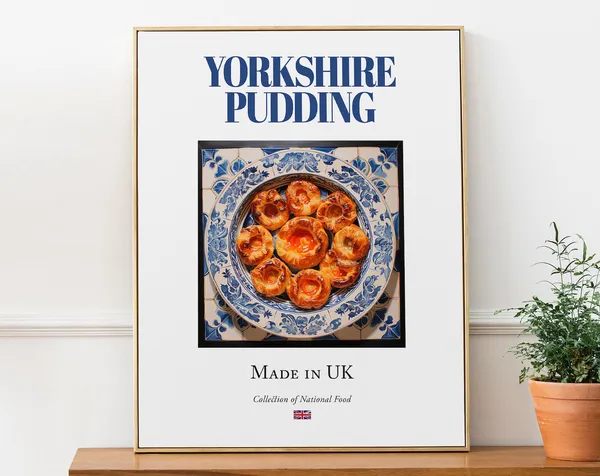 Yorkshire Pudding On Maiolica Tile Plate Art Print