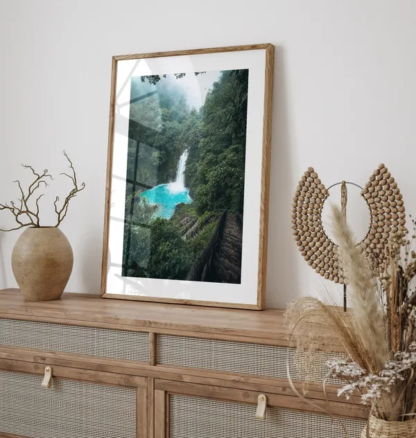 Rio Celeste Waterfall, Costa Rica Art Print