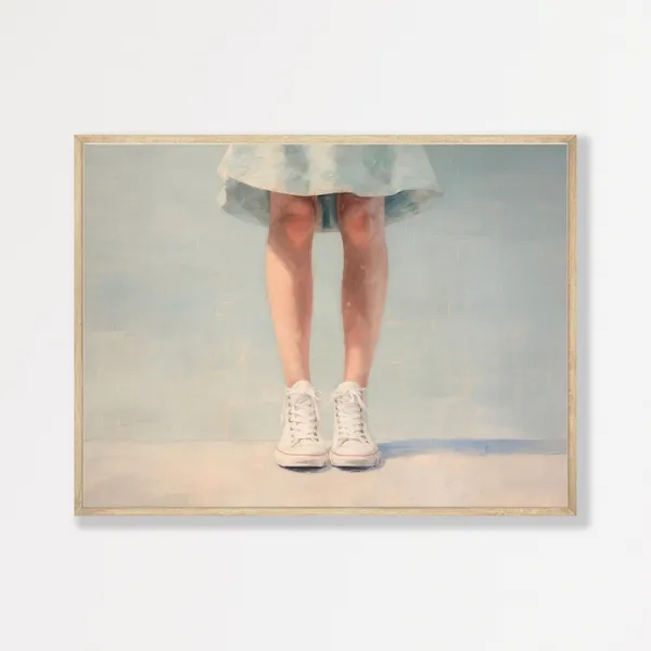 Retro Pastel Western Country Decor Wall Art Print