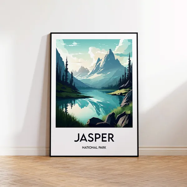Jasper National Park Canada Travel Poster Print