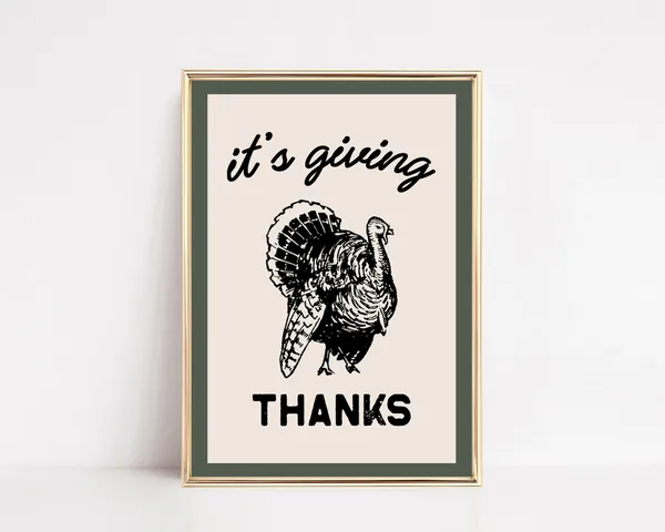 Friendsgiving Giving Thanks Funny Thanksgiving Art Print