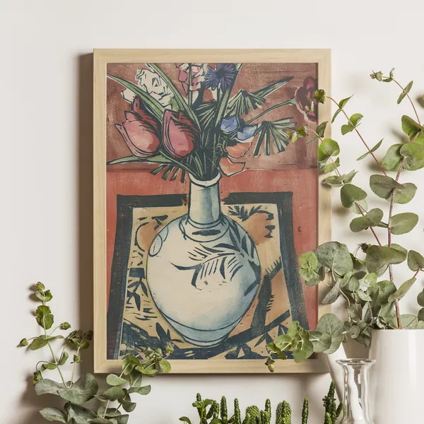 Flowers by Uchida Shizuma, Ukiyo-e Art Print