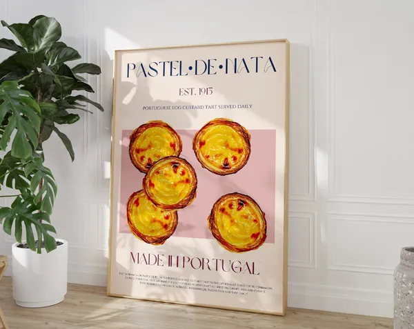 Pastel De Nata Vintage Exhibition Poster Print