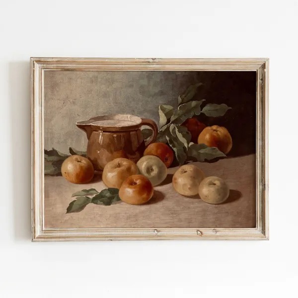 Apples and Jug - Vintage Still Life