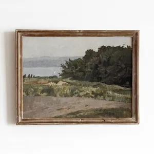Bavarian Landscape, Vintage German Countryside Art Print