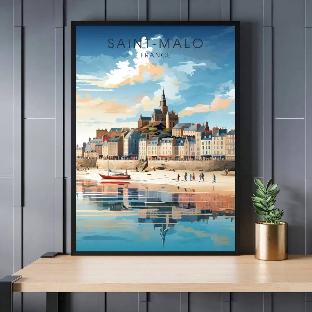 Saint-Malo Travel Poster Art Print