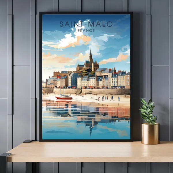 Saint-Malo Travel Poster Art Print
