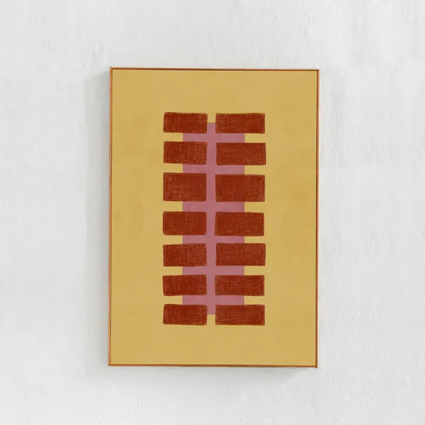 Abstract Geometric Poster Print, Contemporary Colorblock