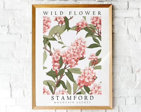 Mountain Laurel Wild Flower of Stamford Art Print