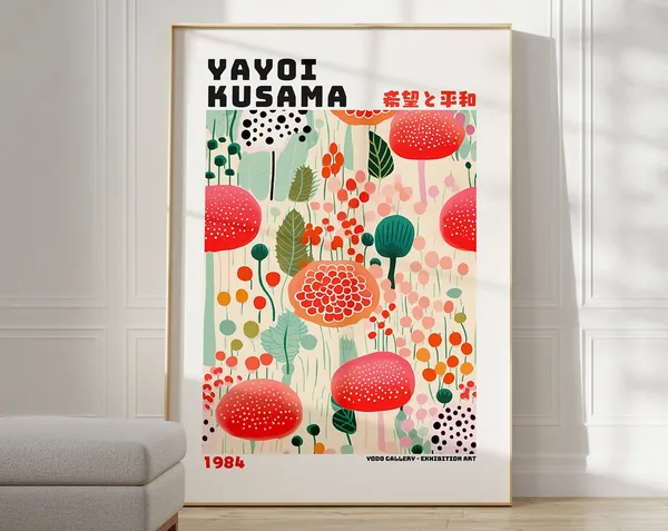 Yayoi Kusama Japanese Gallery Wall Art Poster
