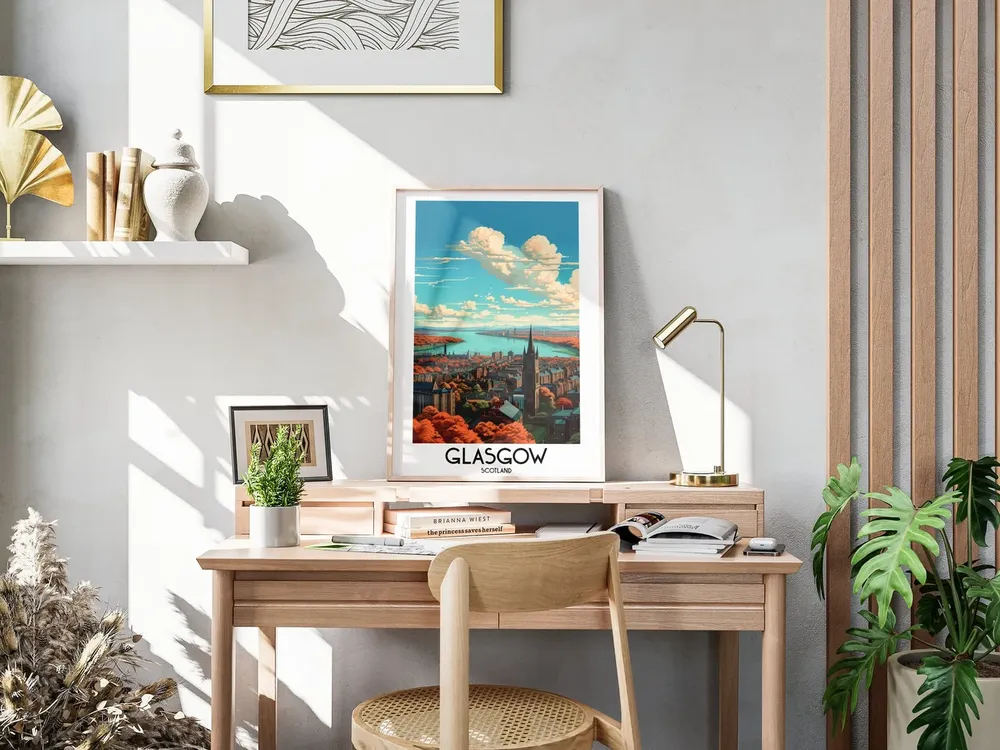 Glasgow River Clyde Travel Poster - Image 3