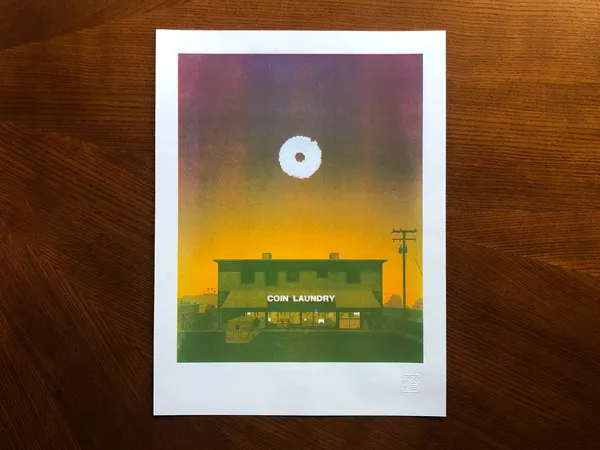 Eeaao Riso Coin Laundry Fan Art Print