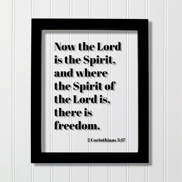 2 Corinthians 3:17 Scripture Art Print, Christian Verse