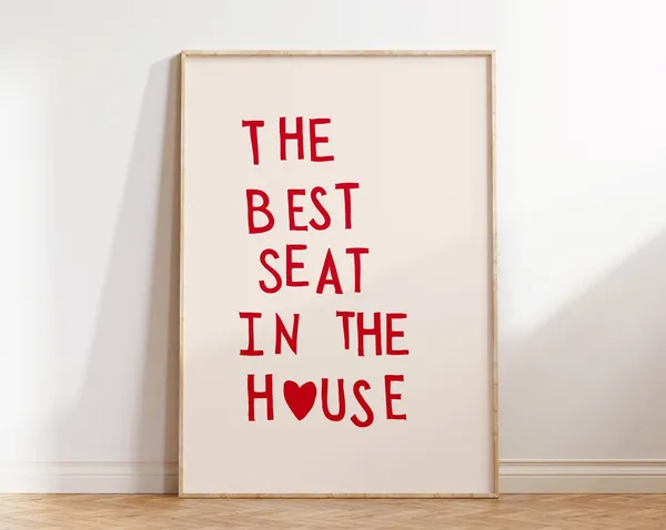 Funny Toilet Minimalist Bathroom Wall Art Print