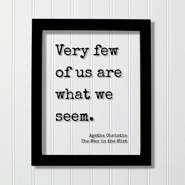Agatha Christie Quote Art Print, Literary Wall Decor