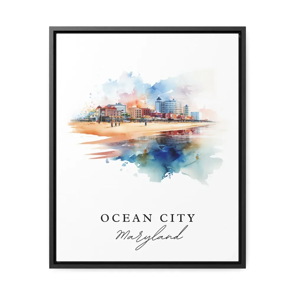 Ocean City Traditional Travel Poster, Maryland - Image 2