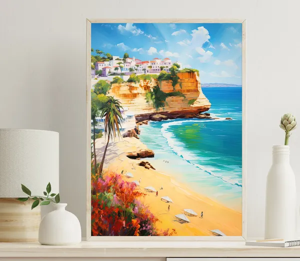 Algarve Art Print, Portugal Travel Poster