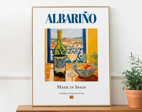 Albariño Traditional Galicia Beverage Poster Print