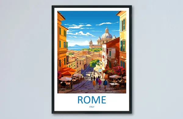 Rome Travel Print For Art Lovers Poster
