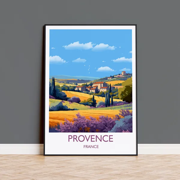 Provence France Travel Gift Wall Art Print