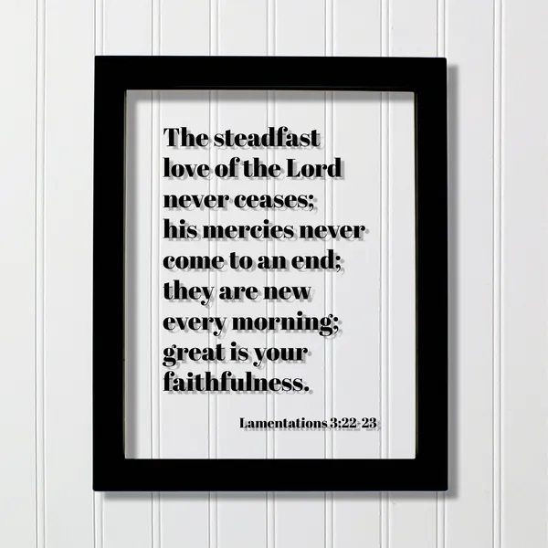 Lamentations 3:22-23 Scripture Verse Art Print