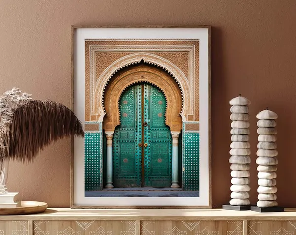 Moroccan Door Vintage Gallery Wall Art Print