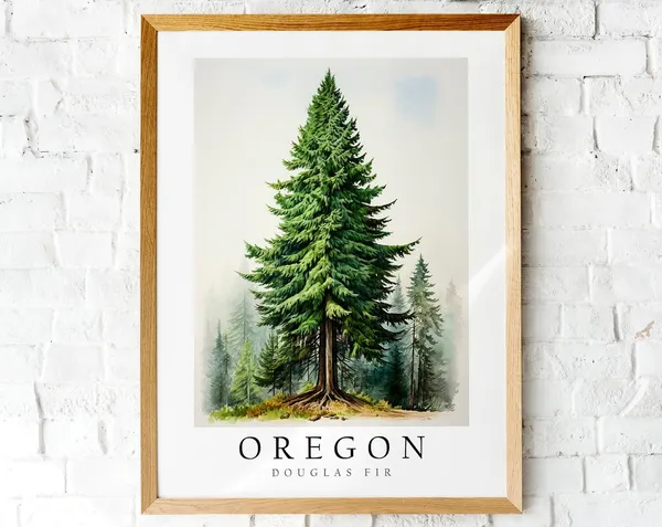 Douglas Fir, State Tree Of Oregon Art Print