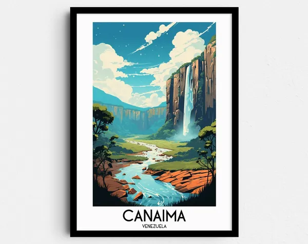 Canaima National Park Travel Poster, Venezuela
