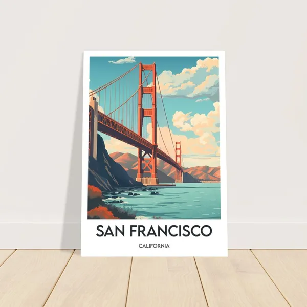 San Francisco Minimalist Travel Poster, California