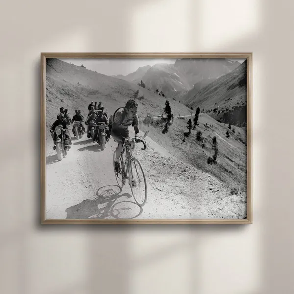 Tour De France Inspired Cycling Poster, Vintage Style