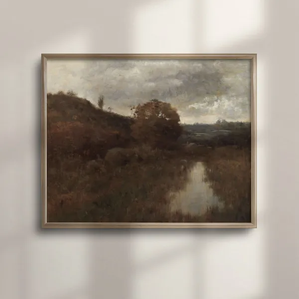 Vintage Autumn Artwork, Rustic Fall Art Print