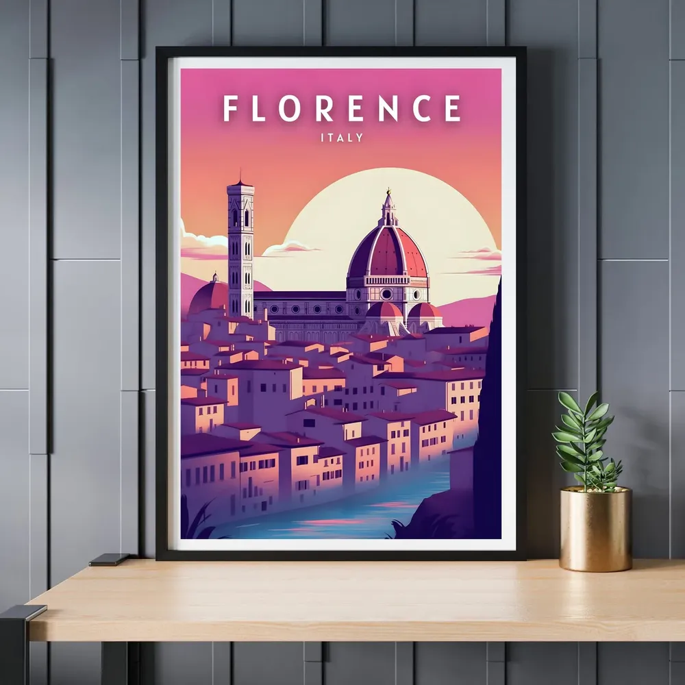 Florence Italy Travel Art Poster - Image 2