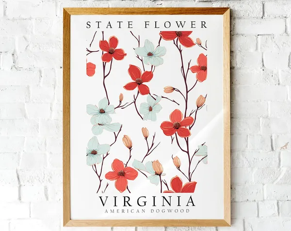 Dogwood, Virginia State Flower Art Print