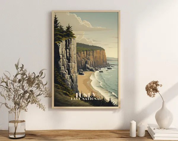 Fundy National Park New Brunswick Travel Poster