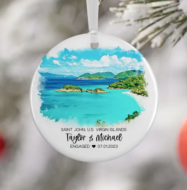 St John USVI Watercolor Travel Souvenir Art Print