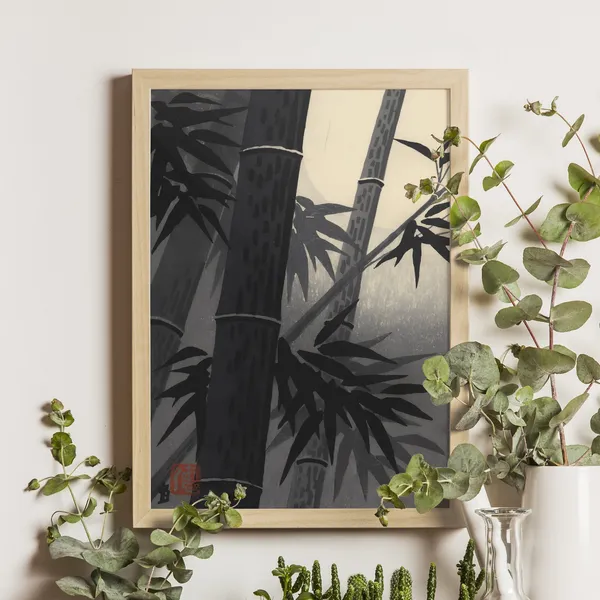 Bamboo And Sun, Tokuriki Tomikichiro Ukiyo-e Art Print