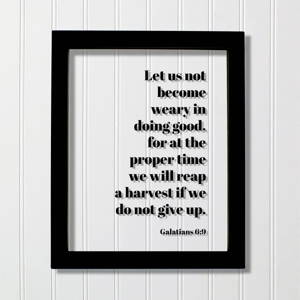 Galatians 6:9 Scripture Verse Art Print