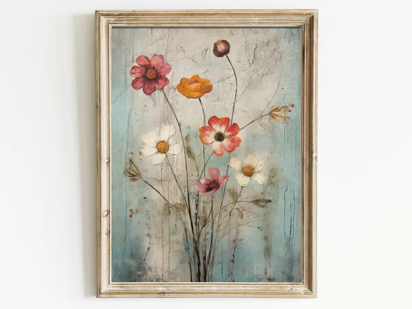 Wildflower Vintage Botanical Art Print